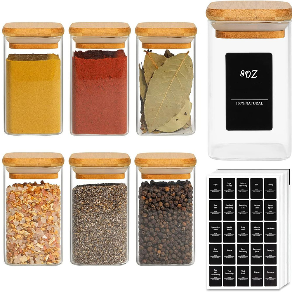 Mason Jar 8Oz - Frascos de vidrio para especias con