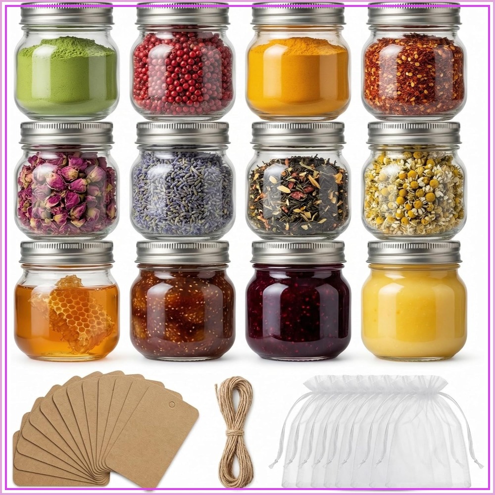 Paquete de 12 Frascos Mason de - Mason Jar 8Oz reseña y precio