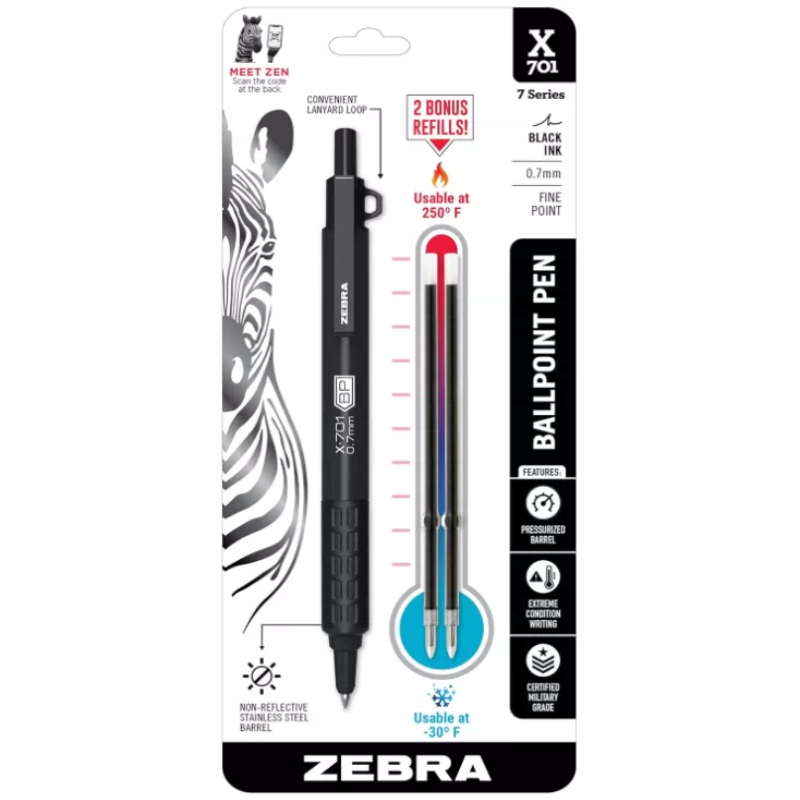 Bolígrafo ZEBRA F-701 402 G-30 - Zebra Pen F-301 reseña y precio