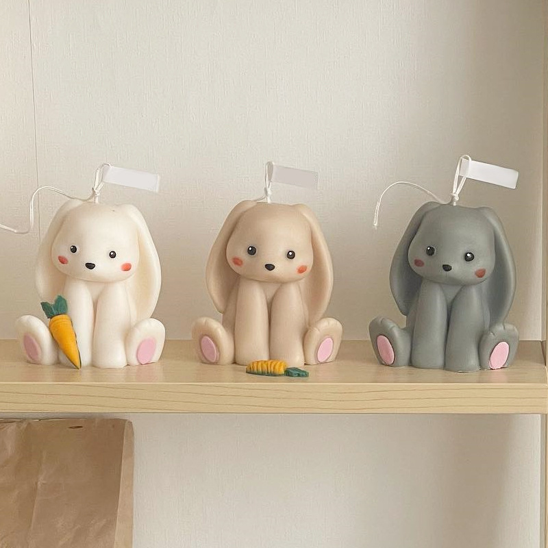 Conejo sentado, molde de vela  - Candle Supplies Store reseña y precio