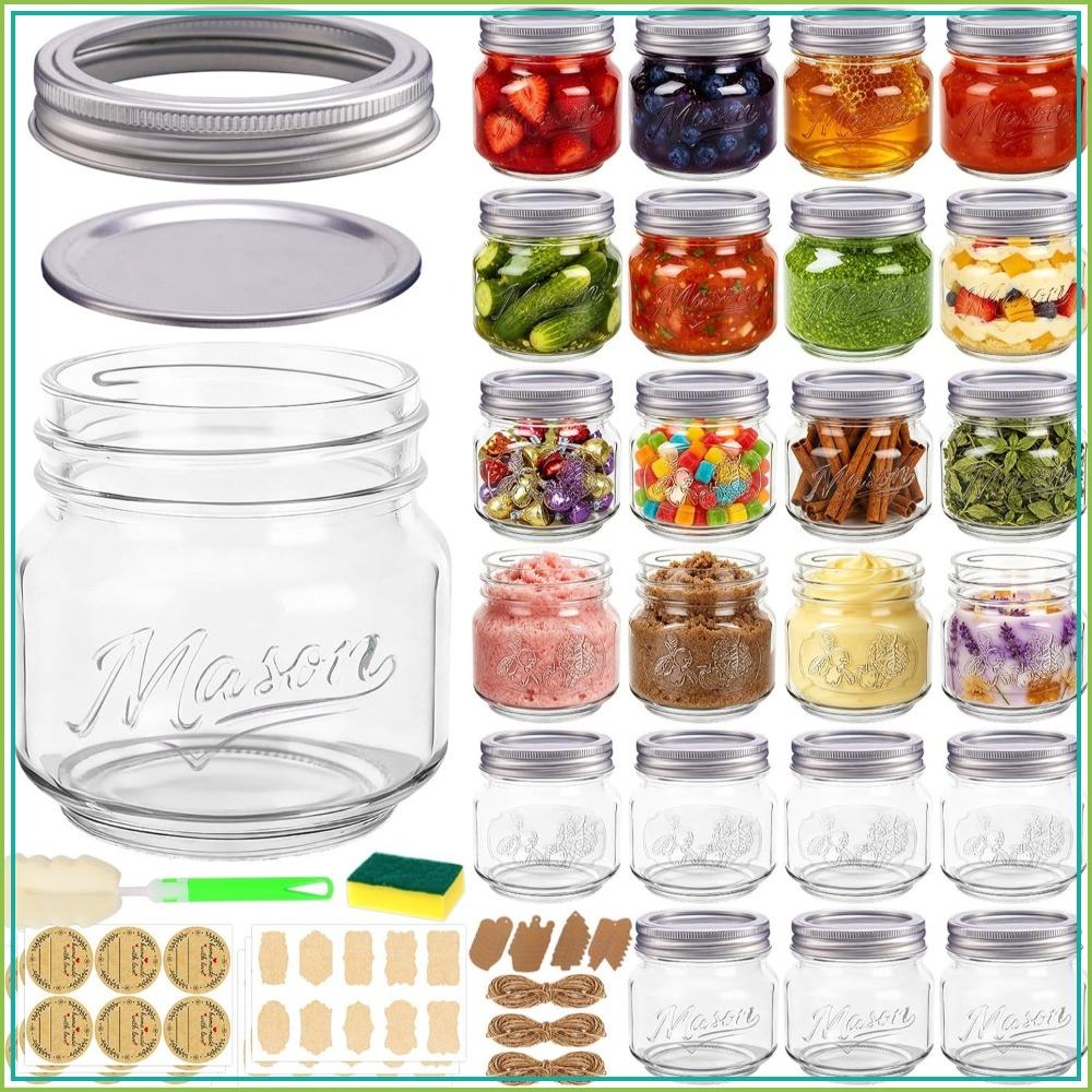 Tarros Mason de 8 oz con tapas - Mason Jar 8Oz reseña y precio