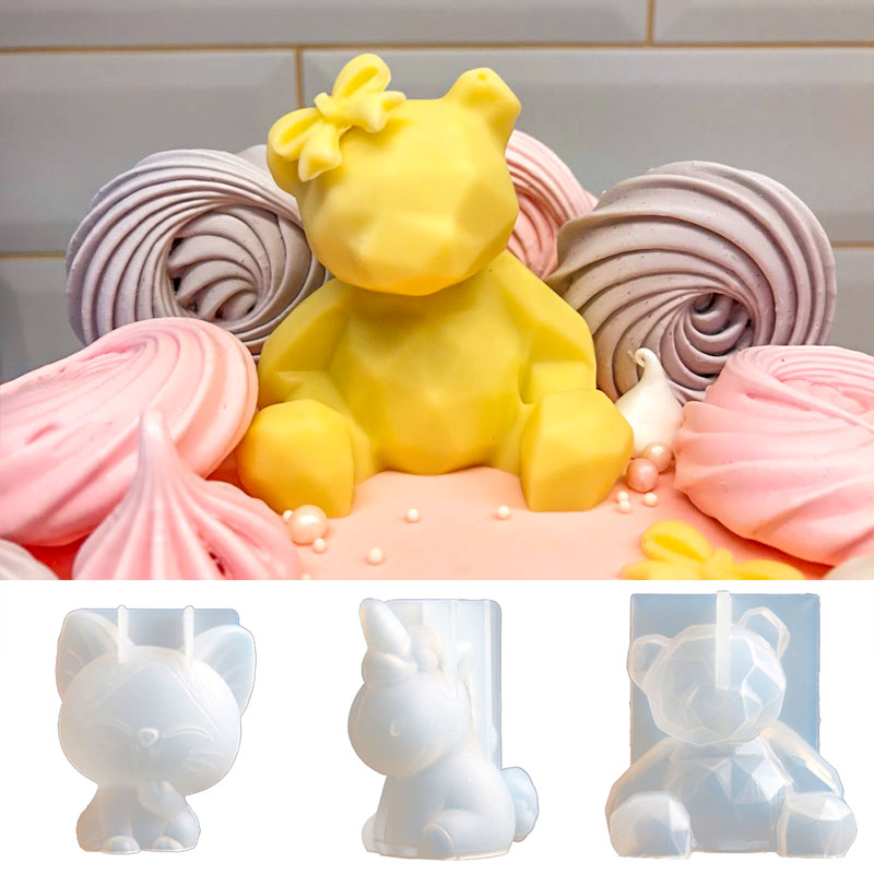 Molde de silicona de oso estér - Candle Supplies Store reseña y precio